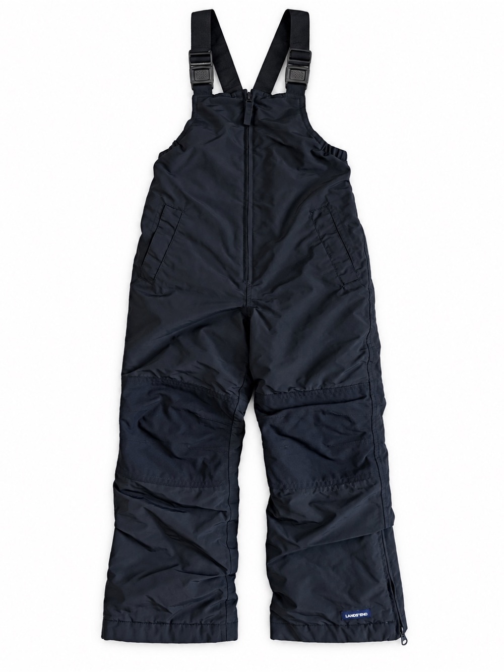 Lands’ End Squall Insulated Snow Bib Ski Overalls Black Size 6